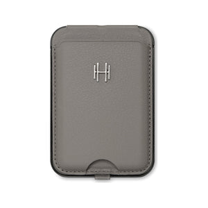Harrow Italian leather card holder with stand