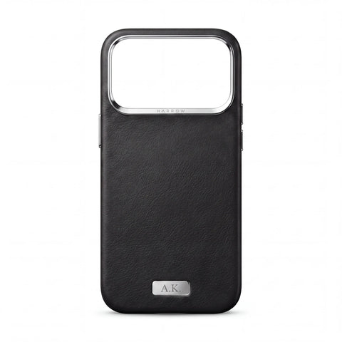 Italian Nappa Leather Case for iPhone 18 Pro — Black