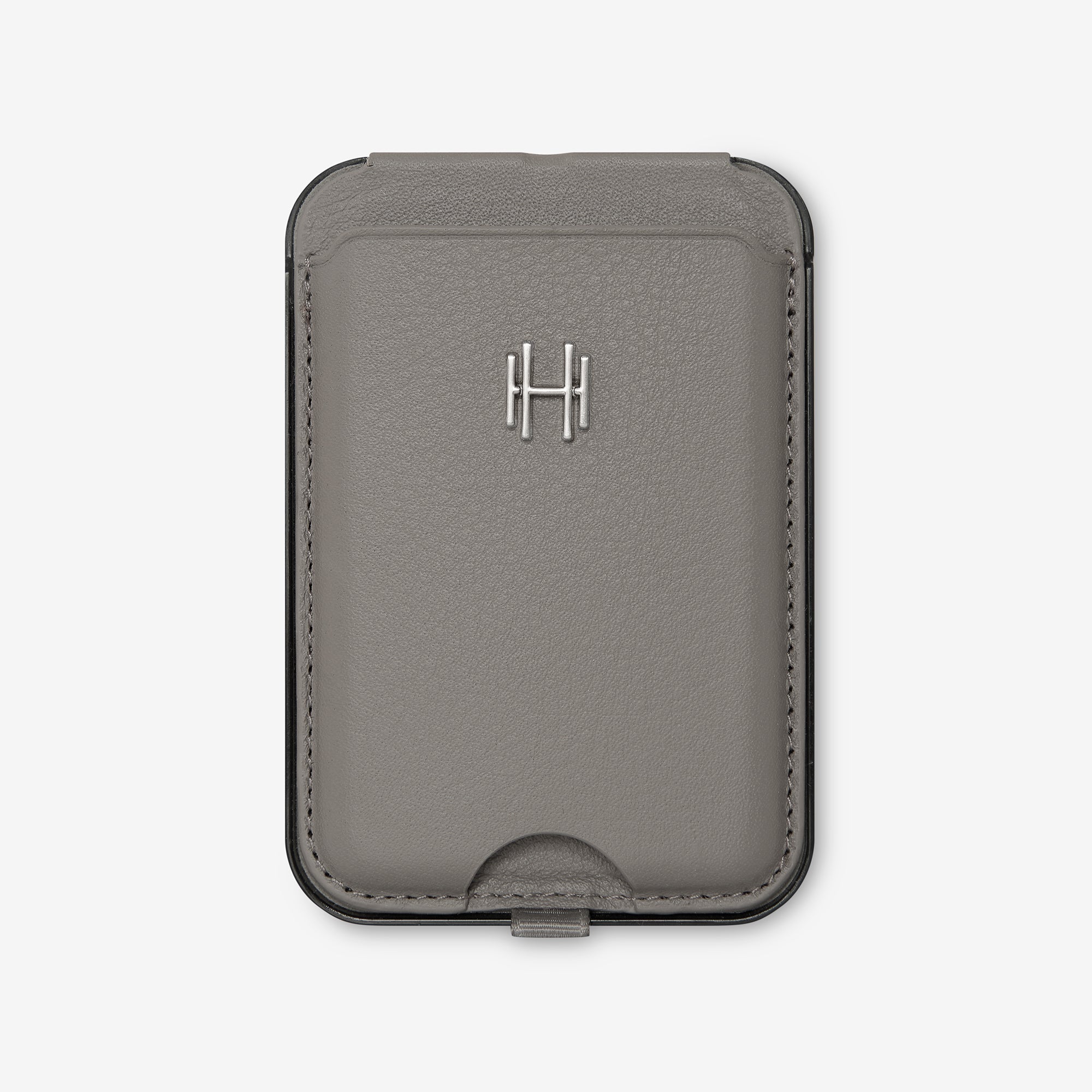 Harrow Italian leather card holder with stand